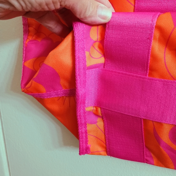 NWOT Amika Pink and Orange Tote Bag - Picture 3 of 6